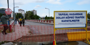 SAMSUN'DA KÖPRÜ KAPATILDI: "AYAKLARDA KOROZYON VAR"